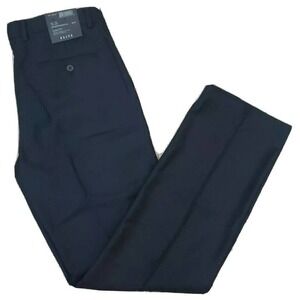 ELITE ~Men's Size 36/34~ Navy Blue Dress Pants Slim Fit NWT $98.00